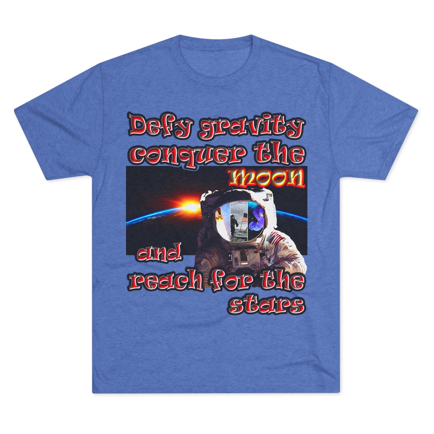 defy conquer reach - Unisex Tri-Blend Crew Tee