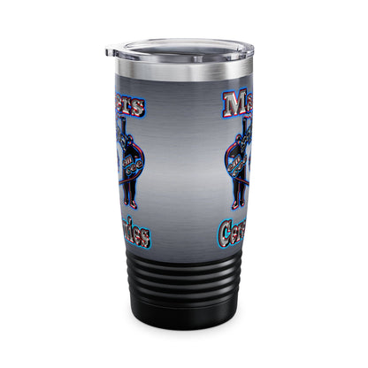 em cee squared - Ringneck Tumbler, 20oz (brushed nickel)