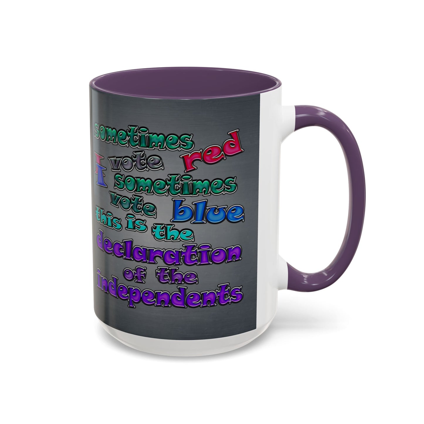 declaration of the independents - Accent Mug (grey-light grey)
