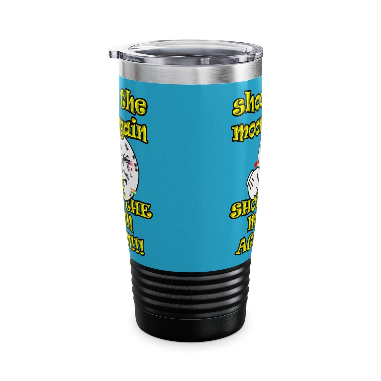 shoot the moon again - Ringneck Tumbler, 20oz (turquoise)