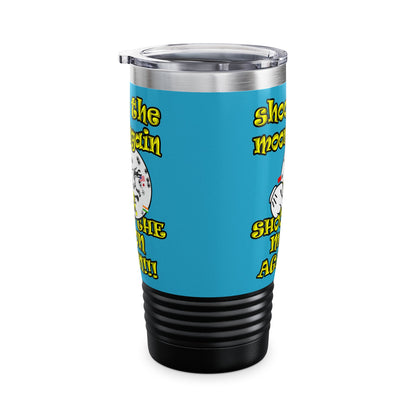 shoot the moon again - Ringneck Tumbler, 20oz (turquoise)