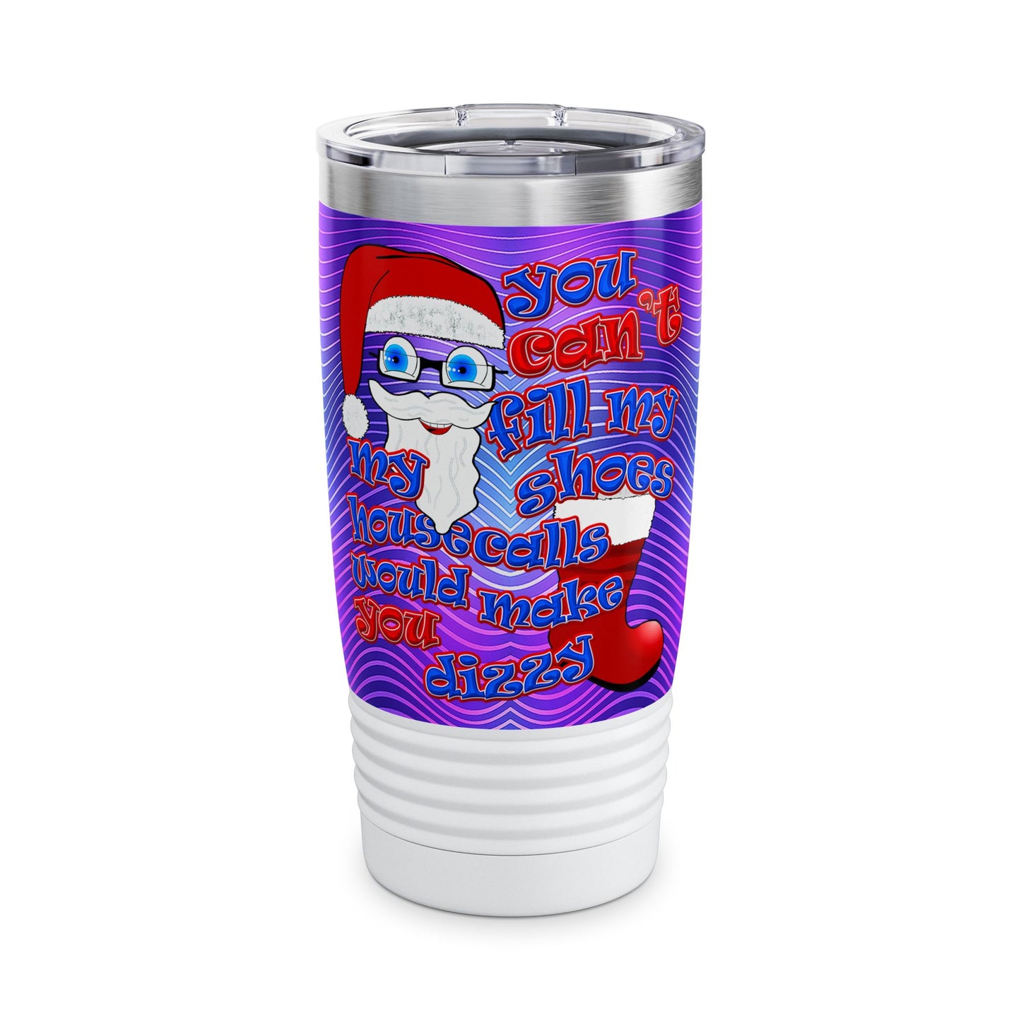 santa's shoes - Ringneck Tumbler, 20oz (purple wave)