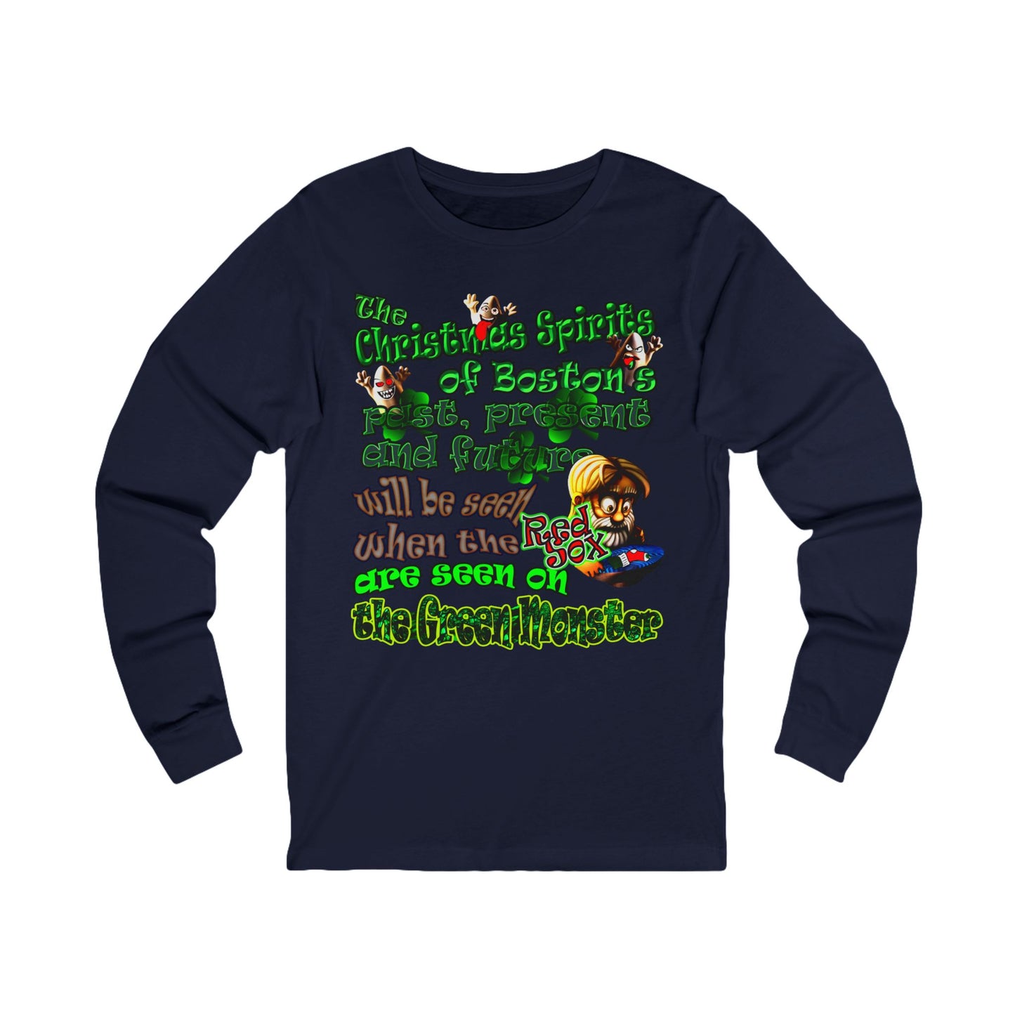 christmas spirits of boston - Unisex Jersey Long Sleeve Tee