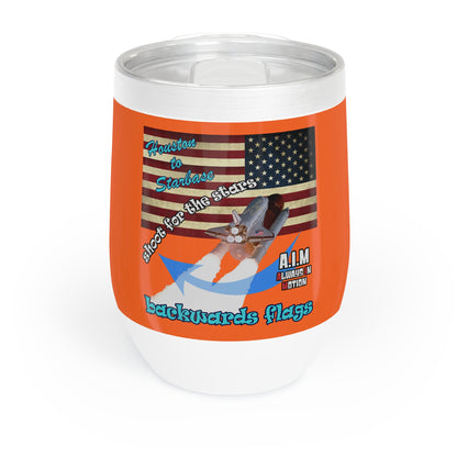 shoot for the stars - Chill Wine Tumbler (orange)