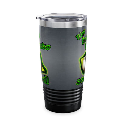 green monster - Ringneck Tumbler, 20oz (grey-light grey)