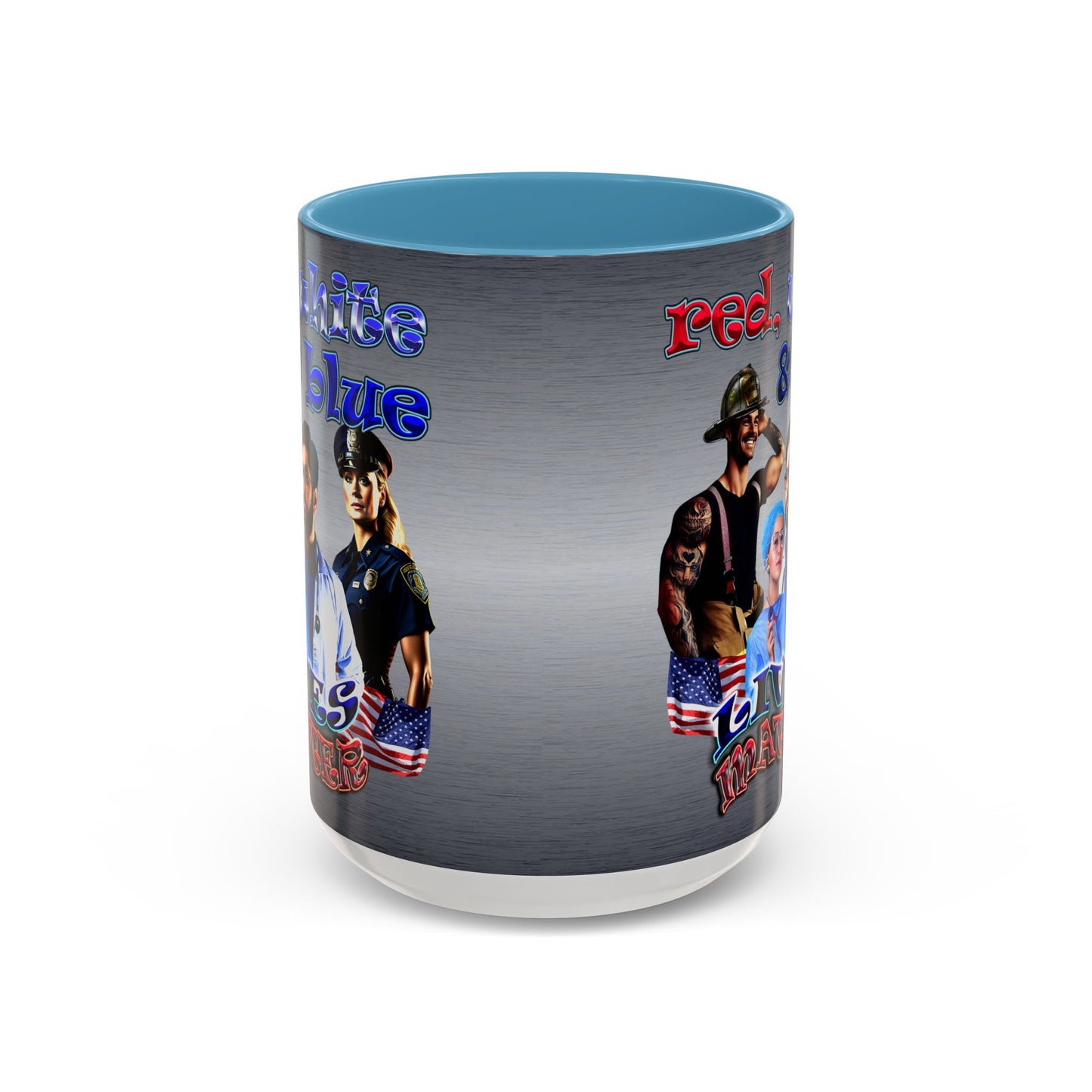 rw&b lives matter - Accent Mug (brushed nickel)