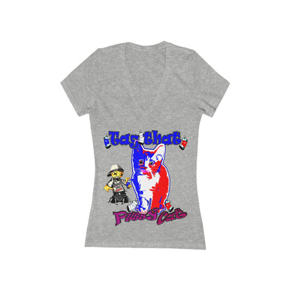 tag that - Women's Jersey Short Sleeve Deep V-Neck Tee