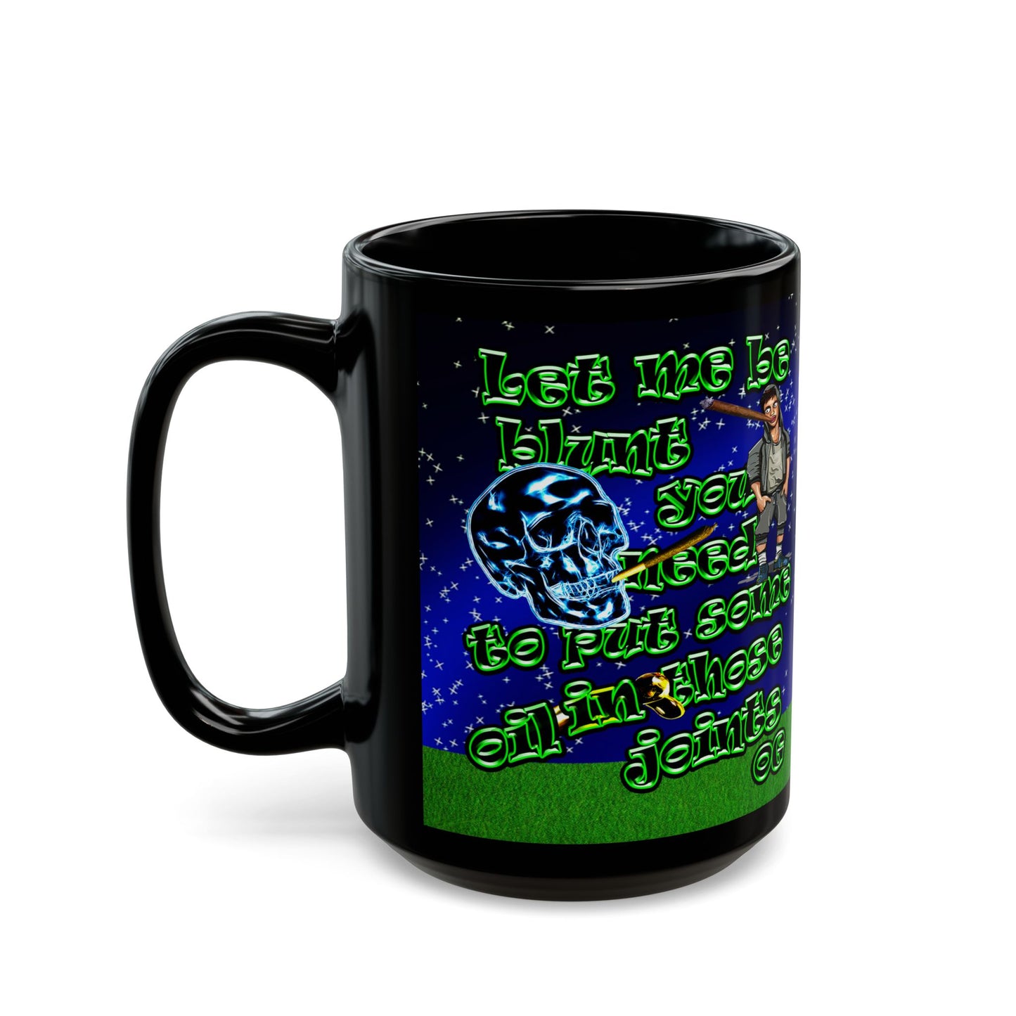 og - Black Mug ('snoops' background)