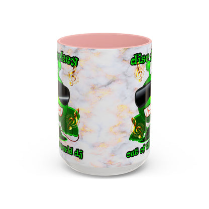 disc jockey - Accent Mug (white marble)