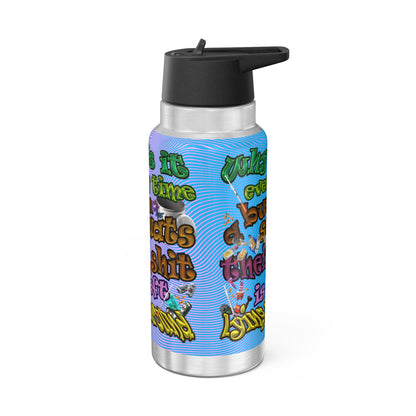 the bum's shit - Gator Tumbler, 32oz (light blue-purple wave)