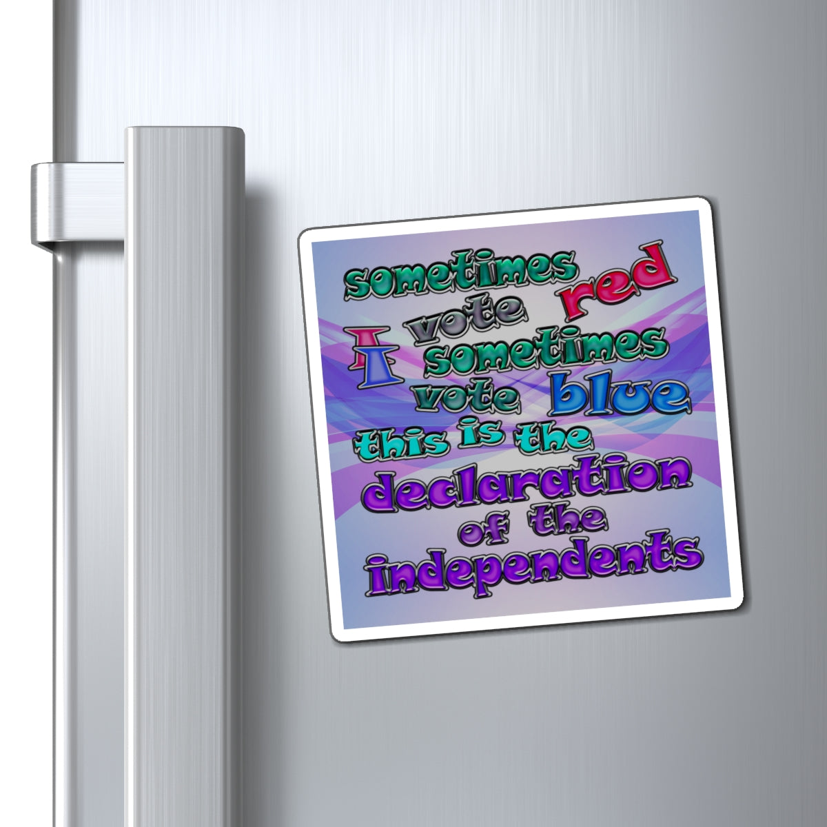declaration of the independents - Magnets - (light blue-pink wave)