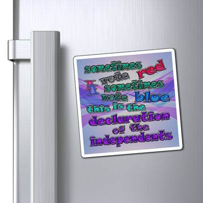 declaration of the independents - Magnets - (light blue-pink wave)