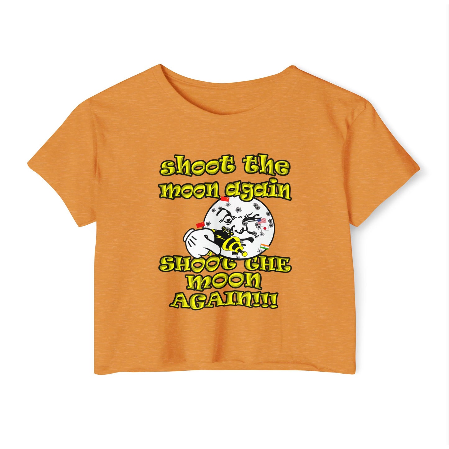 shoot the moon again - Women's Festival Crop Top