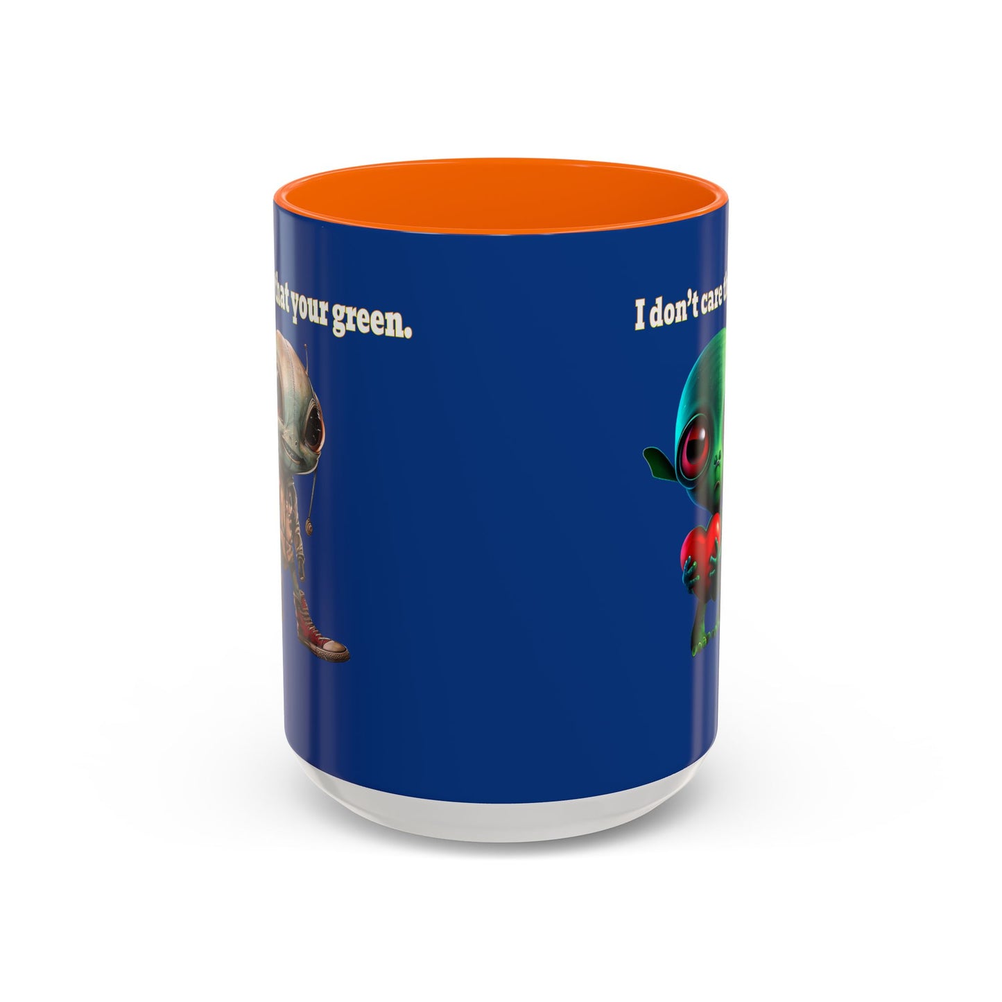 I don't care that your grey - Accent Mug (dark blue)