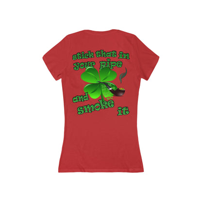 celtics logo - Women's Jersey Short Sleeve Deep V-Neck Tee