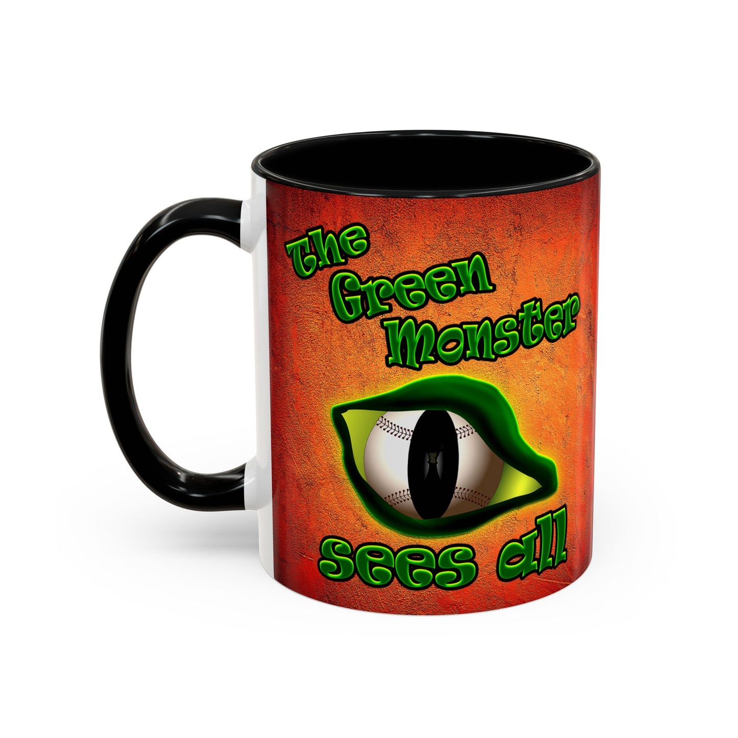 green monster - Accent Mug (burnt orange)