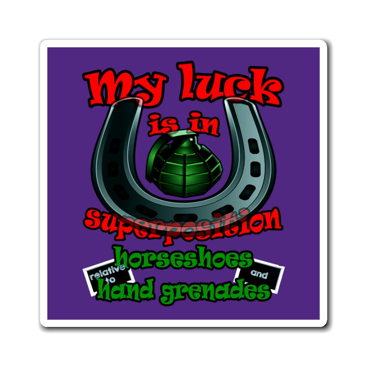 my luck - Magnets - (purple)