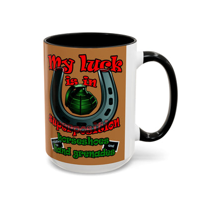 my luck - Accent Mug (light brown)