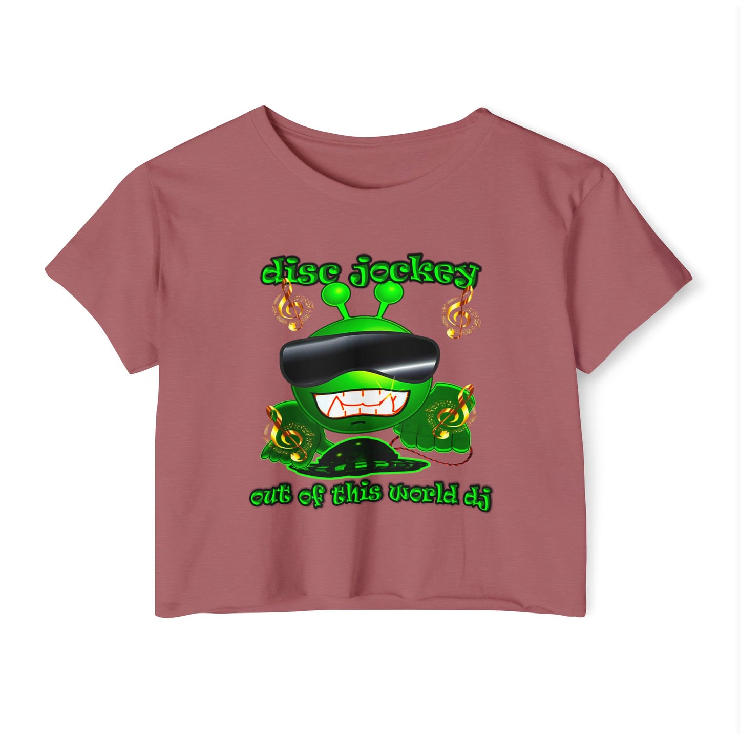 disc jockey - Women's Festival Crop Top