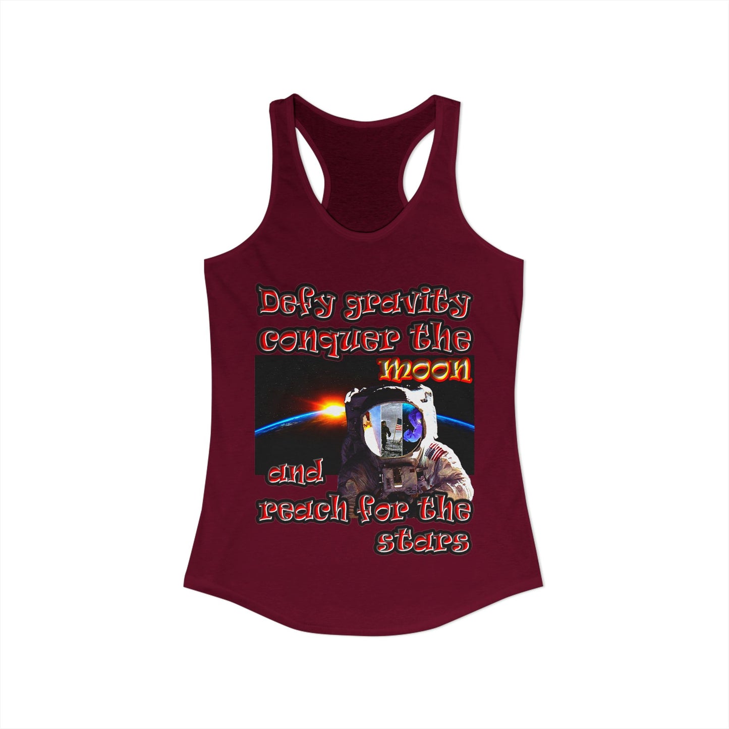 defy conquer reach - Women's Ideal Racerback Tank