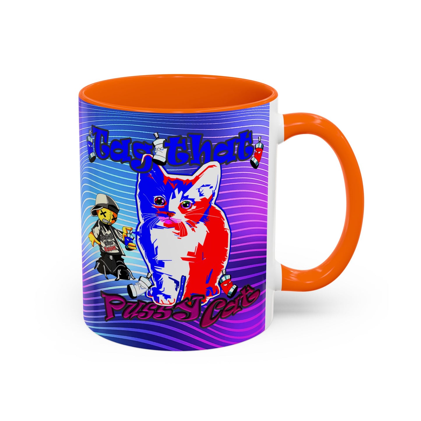 tag that - Accent Mug (purple wave)