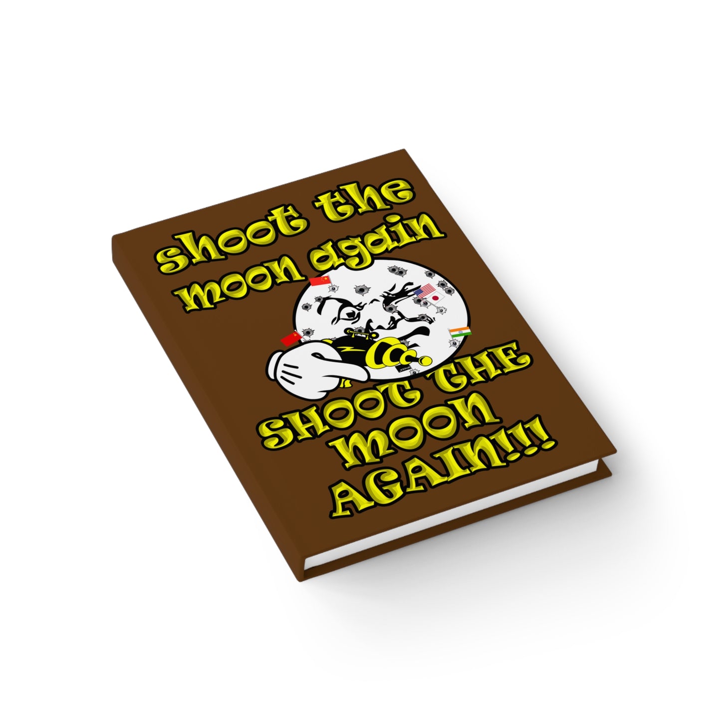 shoot the moon again - journal-blank (brown)
