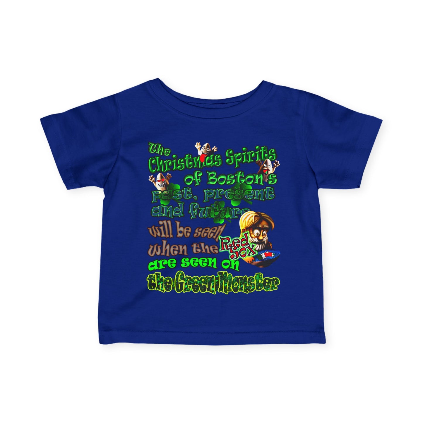christmas spirits of boston - Infant Fine Jersey Tee