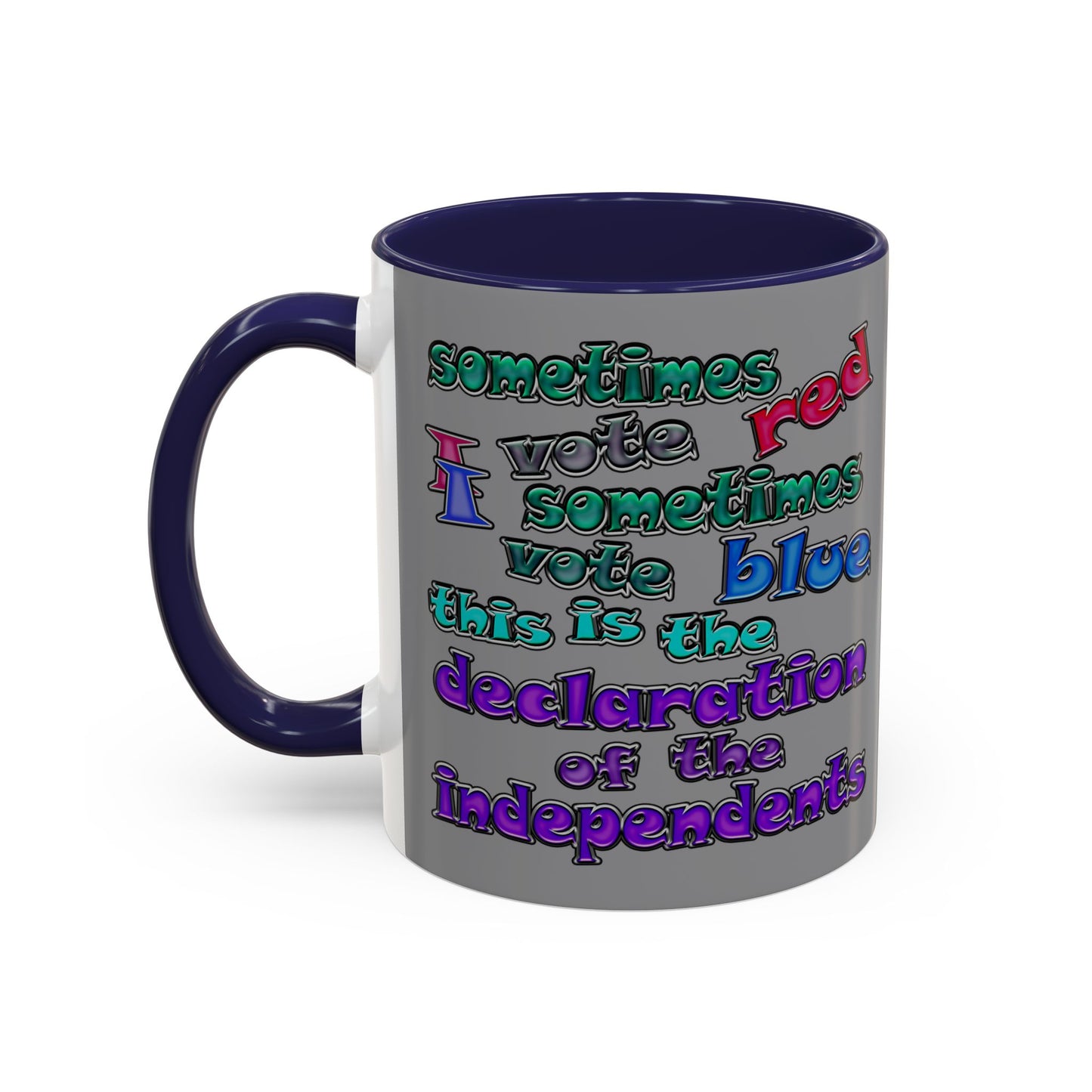 declaration of the independents - Accent Mug (grey)