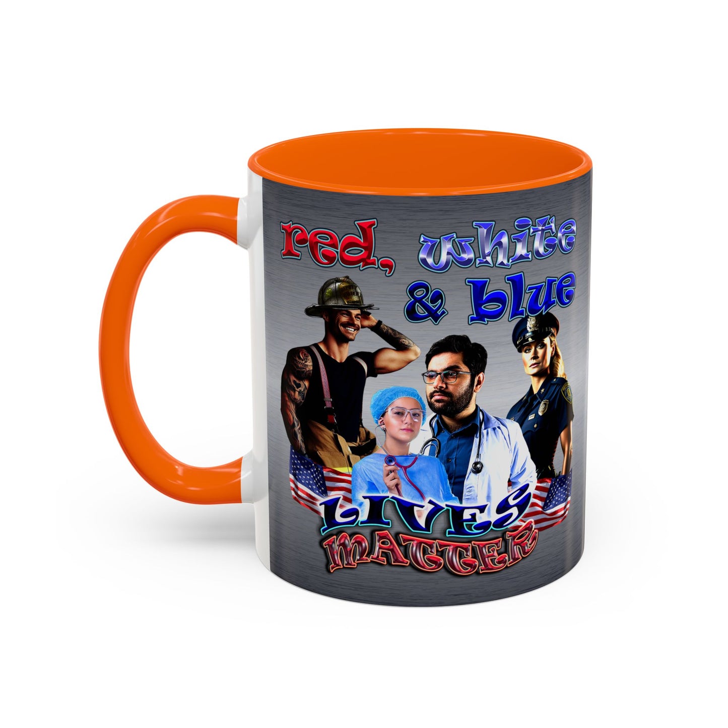 rw&b lives matter - Accent Mug (brushed nickel)