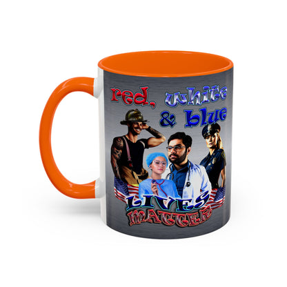 rw&b lives matter - Accent Mug (brushed nickel)