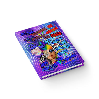 drop the beat - journal-lined (purple wave)