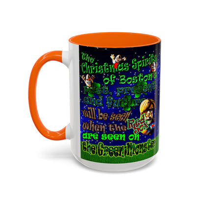 christmas spirits of boston - Accent Mug ('snoops' background)