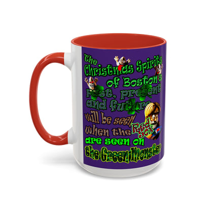 christmas spirits of boston - Accent Mug (purple)