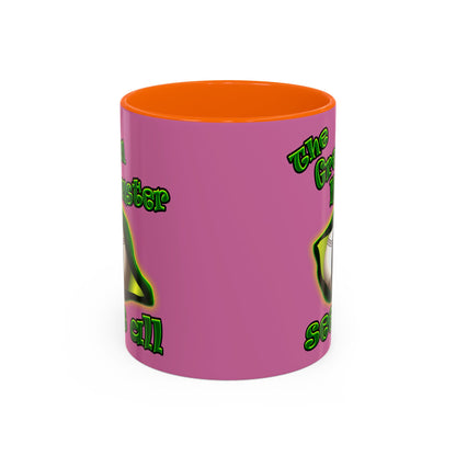 green monster - Accent Mug (light pink)