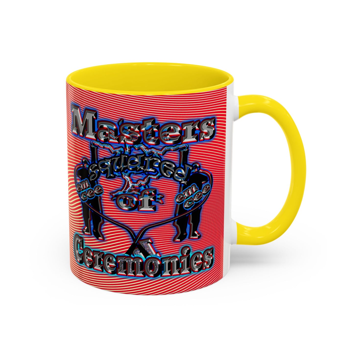 em cee squared - Accent Mug (yellow-orange wave)