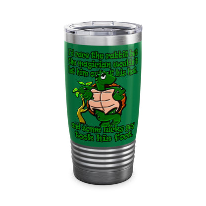 turtle race - Ringneck Tumbler, 20oz (dark green)