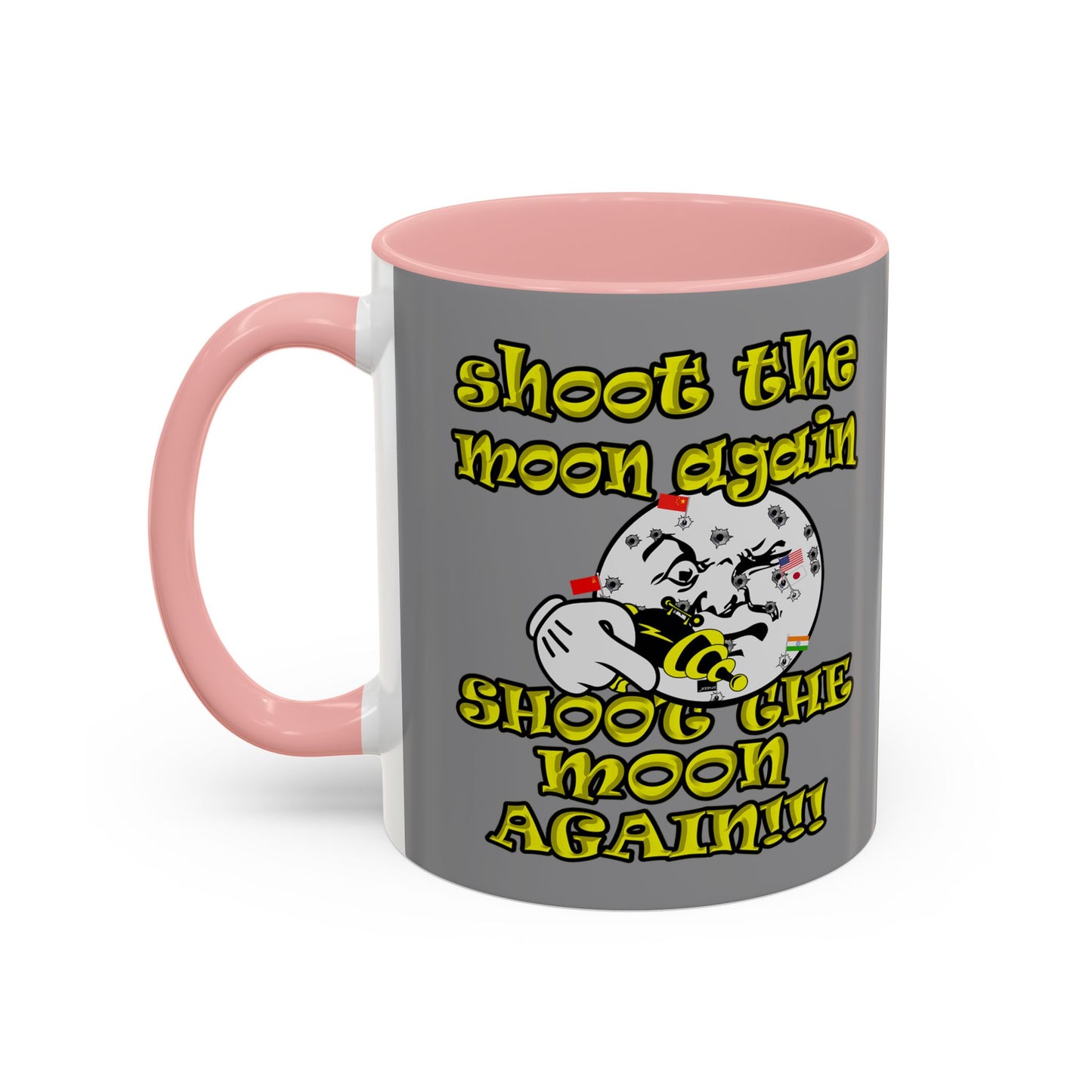 shoot the moon again - Accent Mug (grey)
