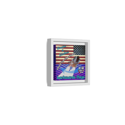 shoot for the stars - framed canvas art (purple wave)