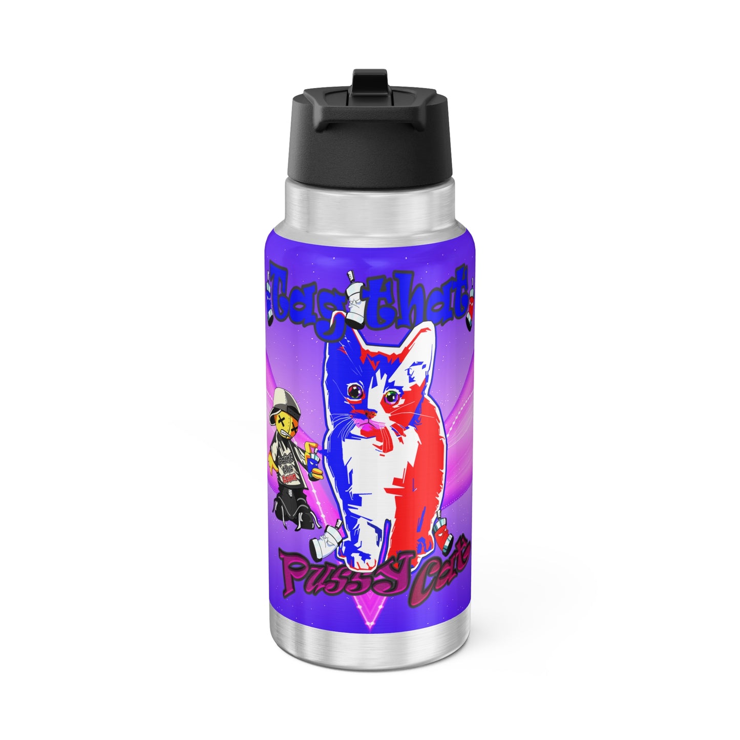 tag that - Gator Tumbler, 32oz  (purple-pink wave)