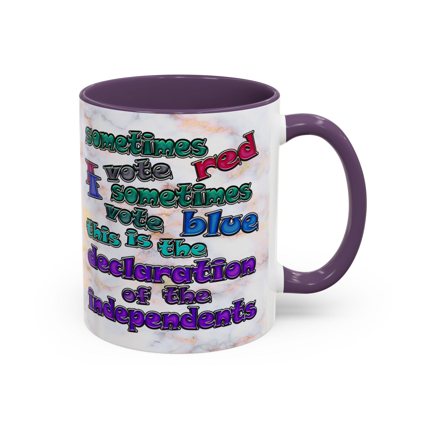 declaration of the independents - Accent Mug (white marble)