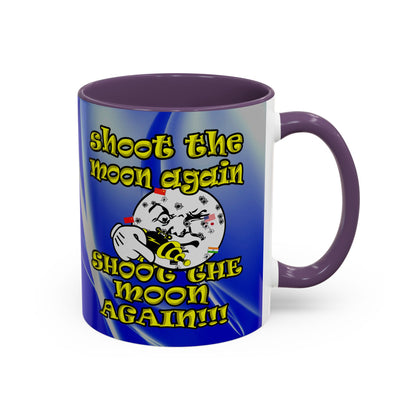 shoot the moon again - Accent Mug (blue-white wave)