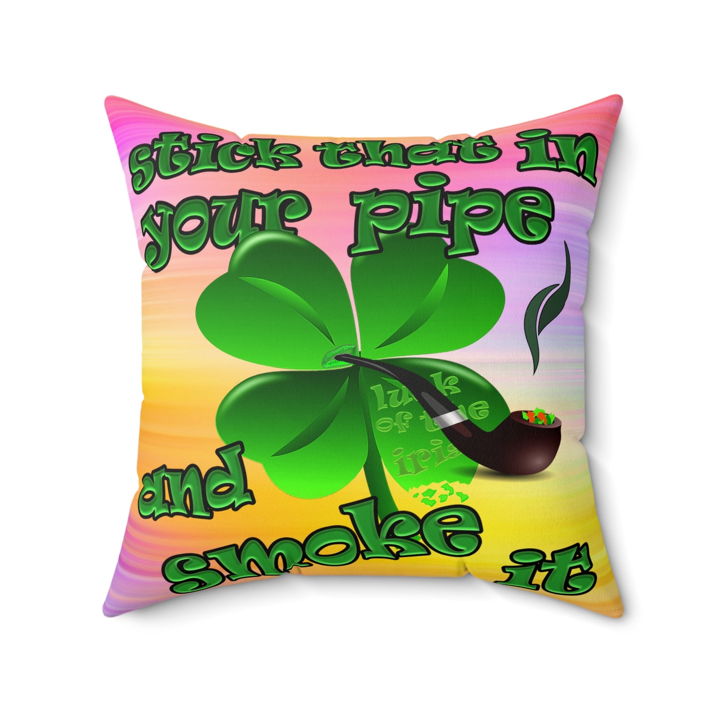 celtics logo - Faux Suede Square Pillow - (color blur)