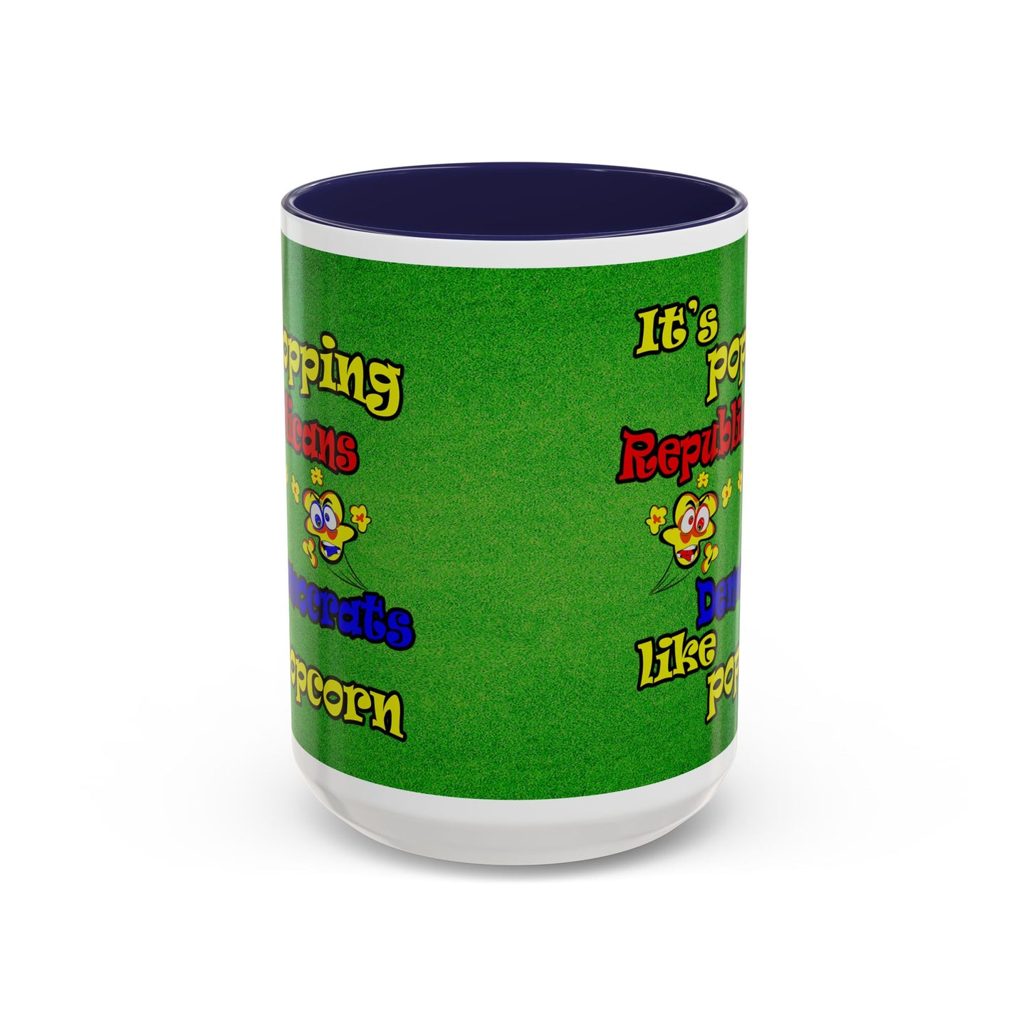 popping like popcorn - Accent Mug (green turf)