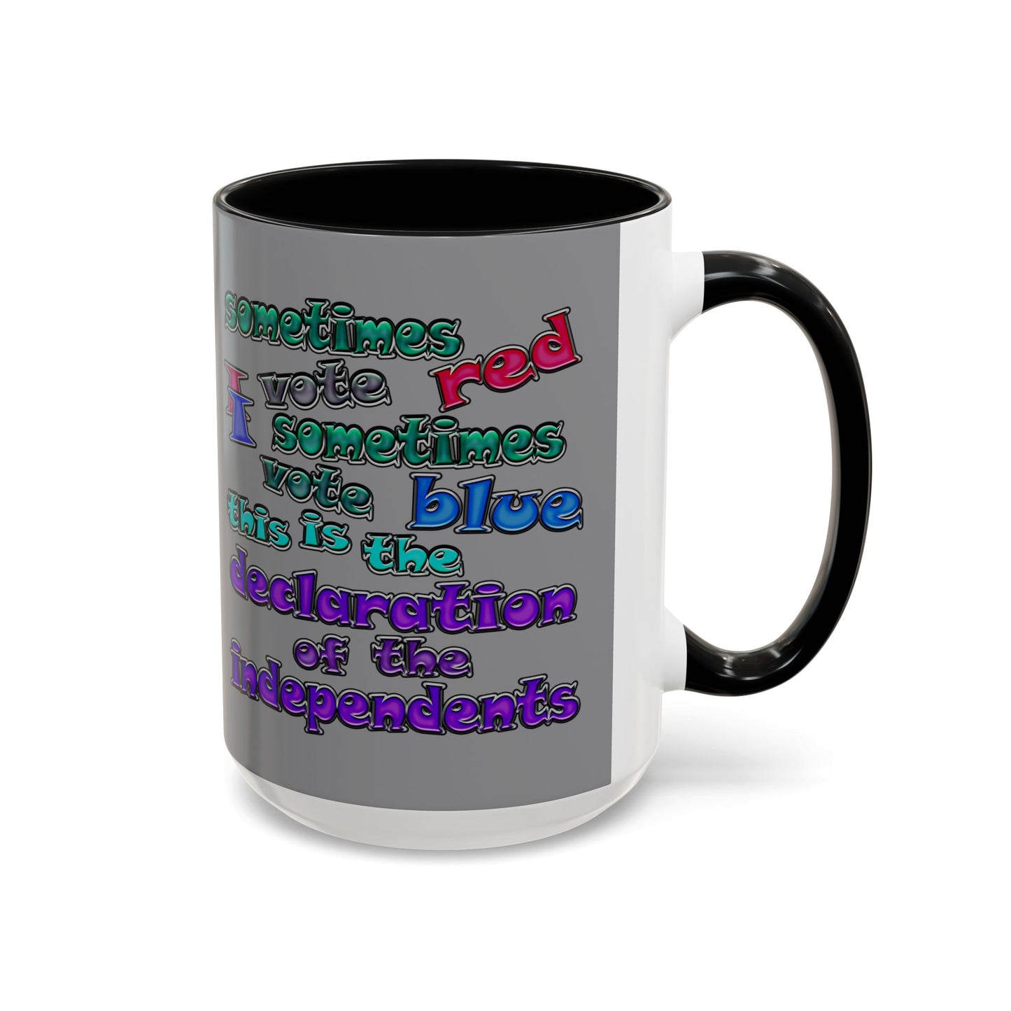 declaration of the independents - Accent Mug (grey)
