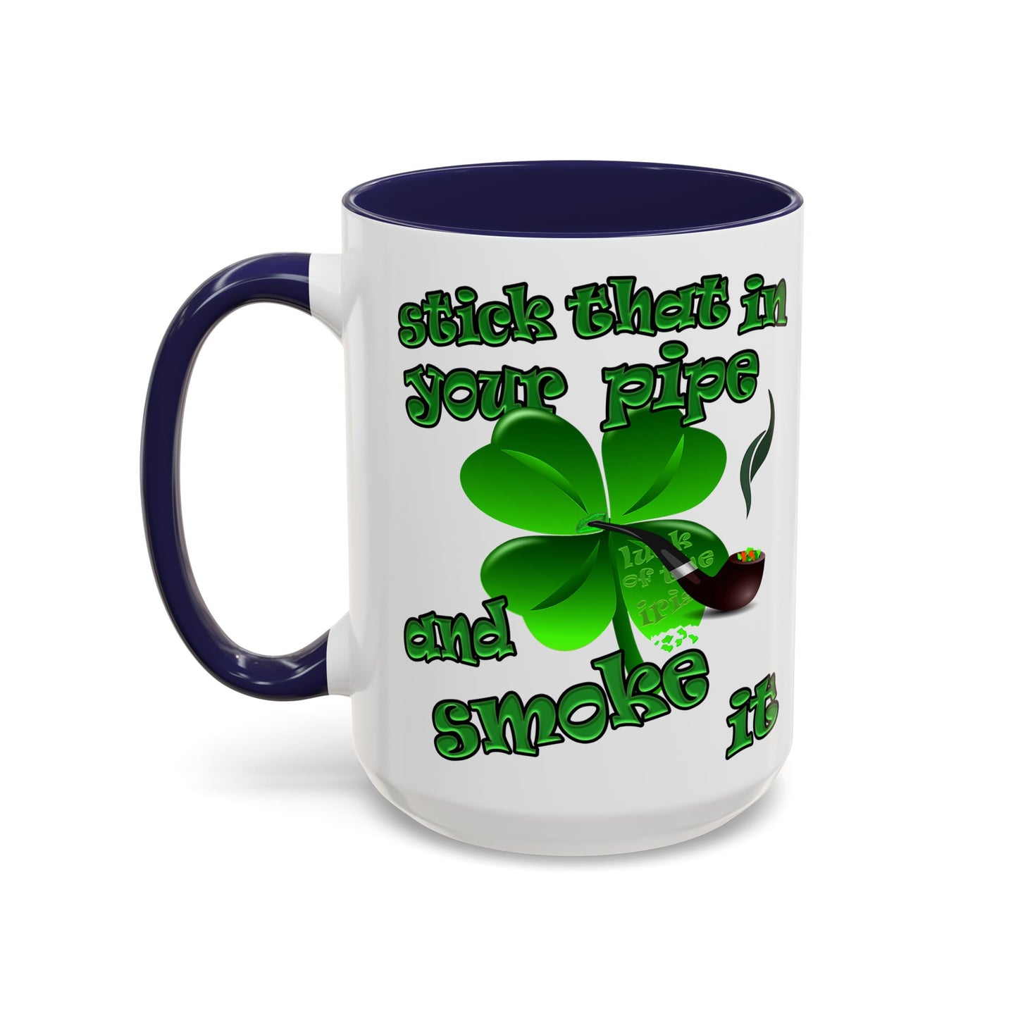 celtics logo - Accent Mug (white)