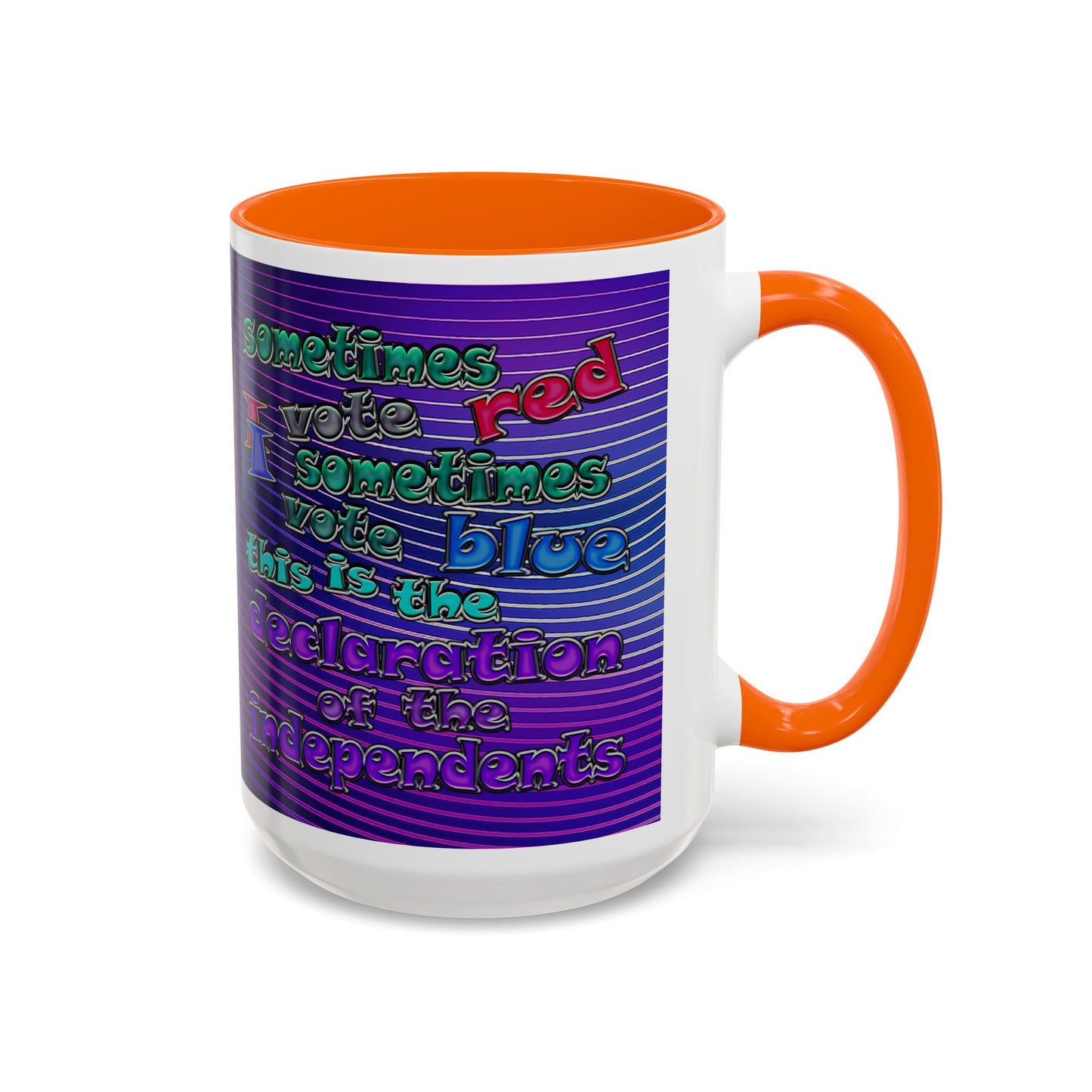 declaration of the independents - Accent Mug (purple wave)