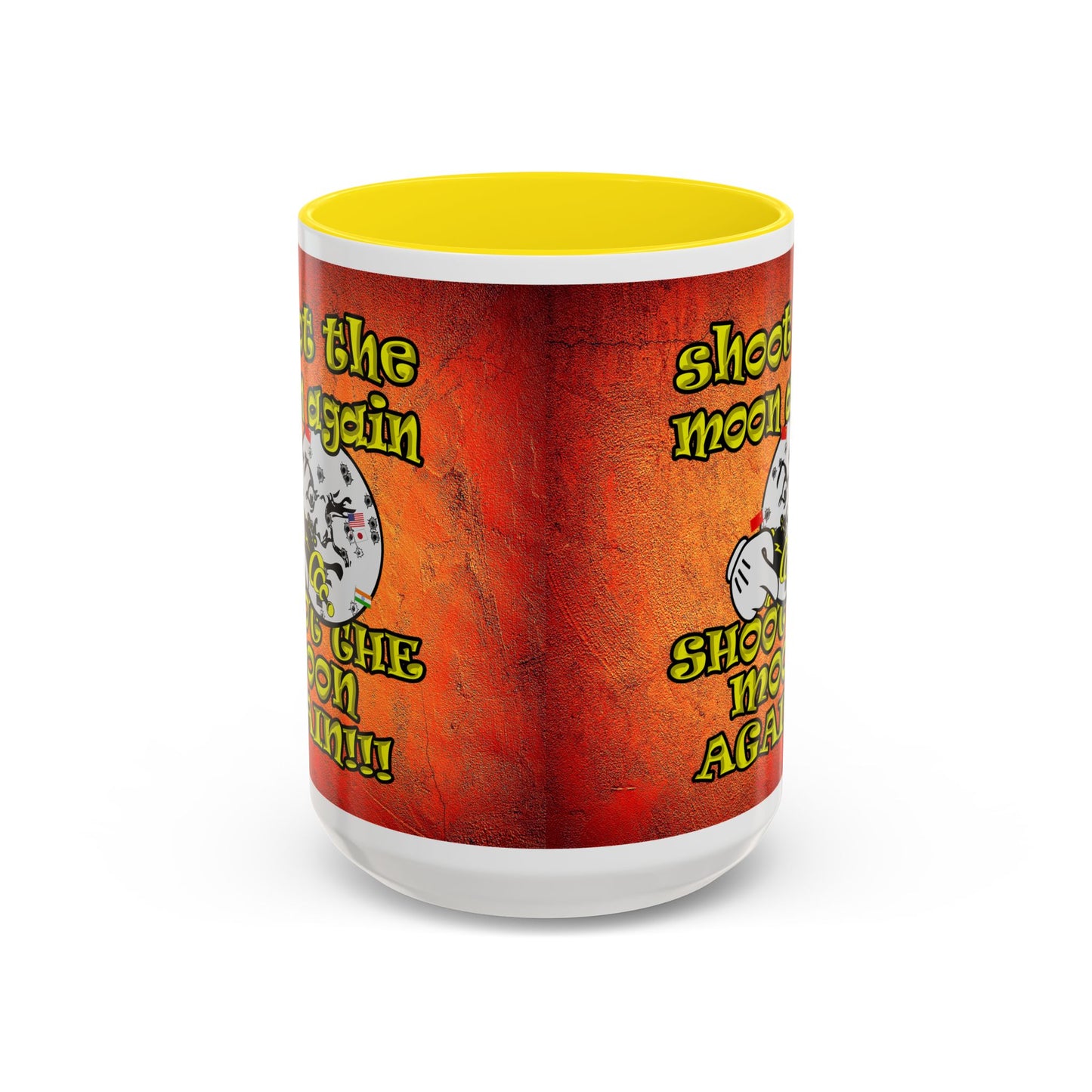 shoot the moon again - Accent Mug (burnt orange)