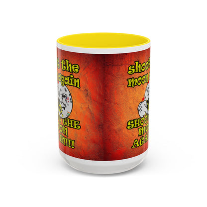 shoot the moon again - Accent Mug (burnt orange)