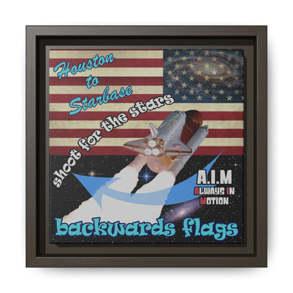 shoot for the stars - framed canvas art
