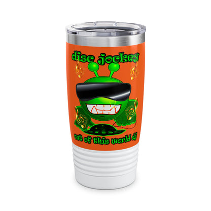 disc jockey - Ringneck Tumbler, 20oz (orange)